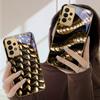 Golden scale texture For Samsung A36 A35 A34 A33 A32 A31 A26 A25 A23 A22 A21s A73 A72 A71 A42 A56 A13 16 Golden glass phone case