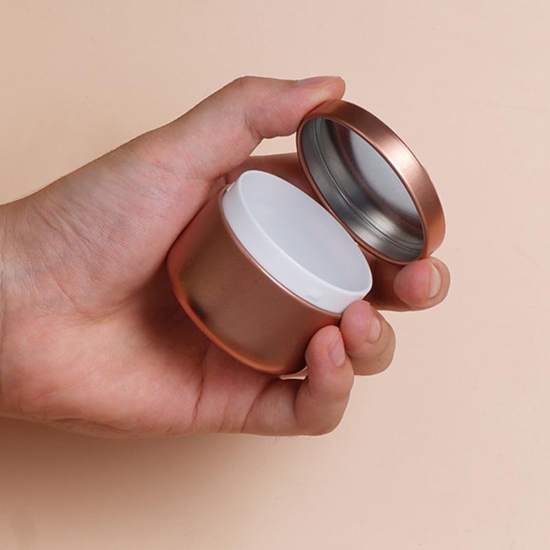 Tea Sealed Box Tea Packaging Jar Round Iron Tinplate Frosted Tea Container Vintage Tea Box Jewelry Candy Small Storage Can