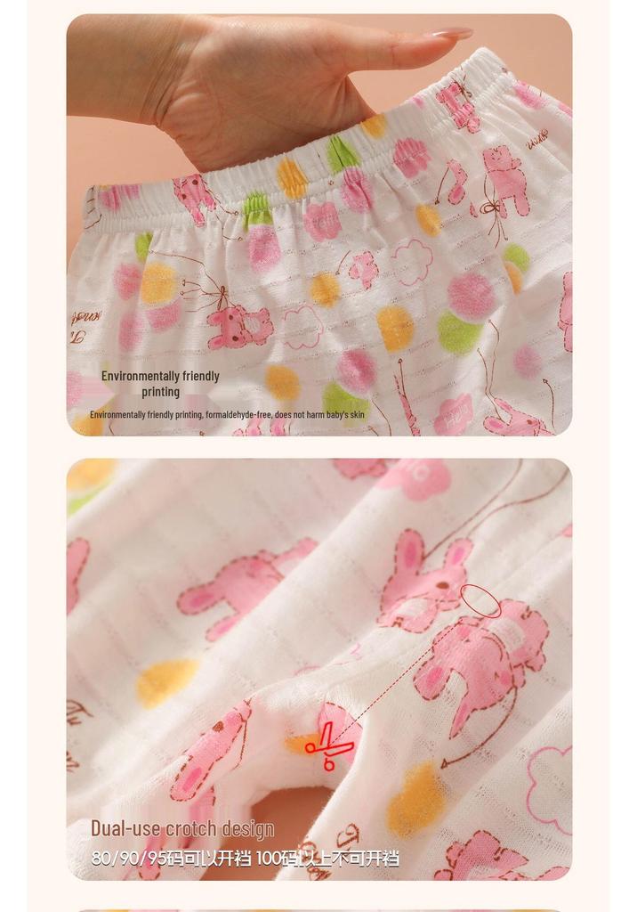 Sommer-Laternen-Shorts-Pyjama für Mädchen - Lockerer Schnitt