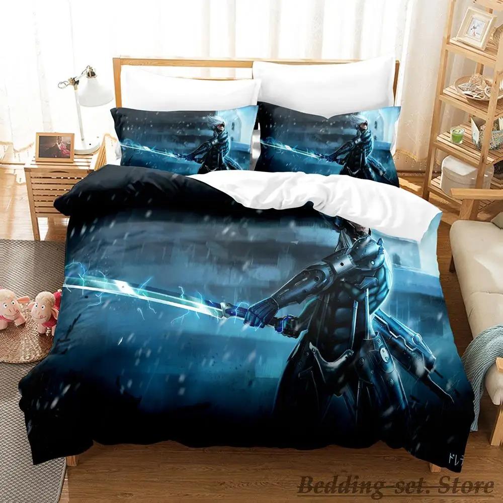 Game Metal Gear Rising Revengeance Bedding Set Single Twin Full Queen King Size Bed Set Adult Kid Bedroom Duvetcover Sets