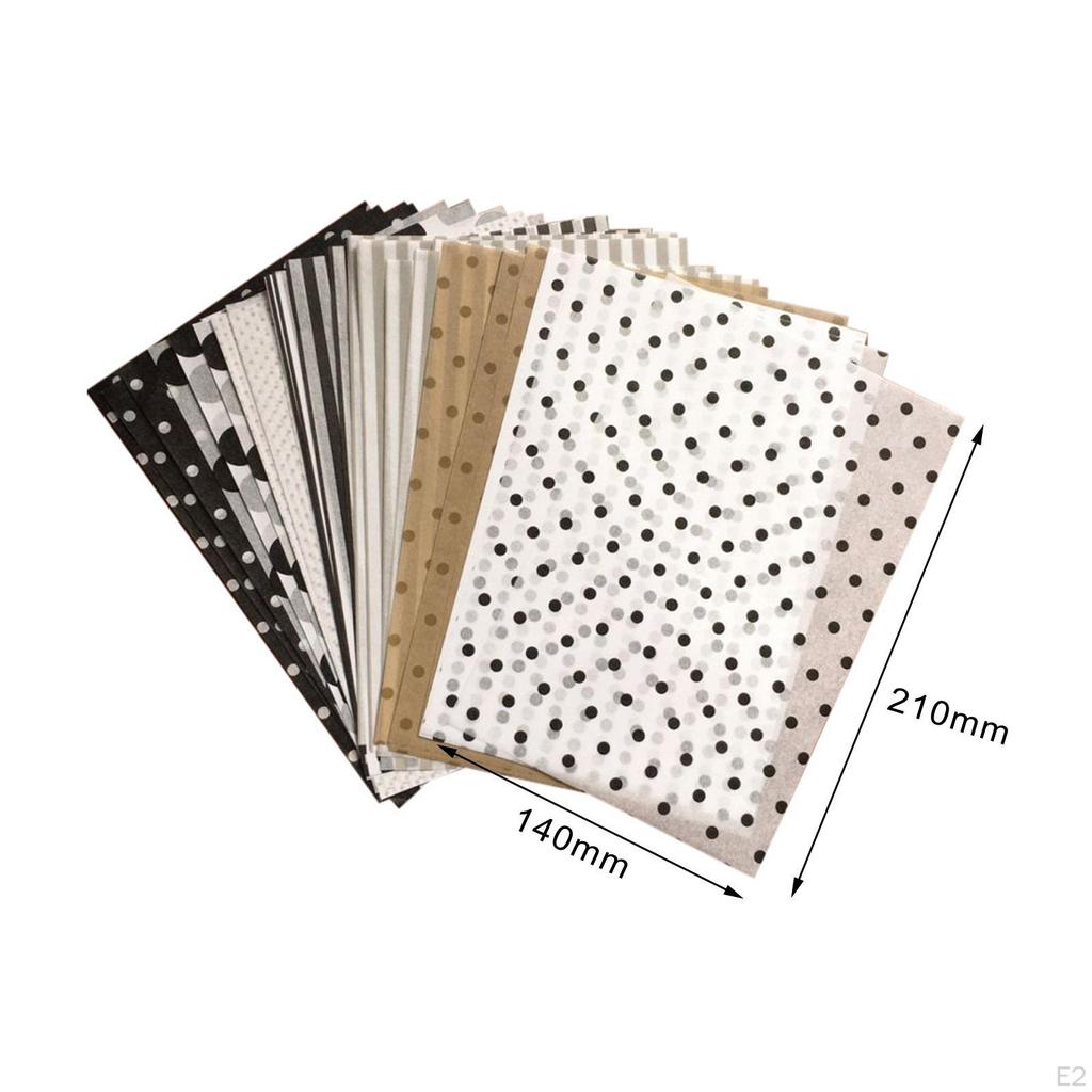 80 Stück Blumenstrauß-Verpackungspapier, gepunktetes Muster, wasserdicht, einfache Mehrzweck-Blumenverpackung
