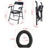 Foldable Pregnant Women's Toilet Chair Household Elderly Toilet Seat Portable Stainless Steel Toilet Stool