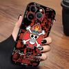 Anime One Characters Piece Black Soft Phone Cover Case for iPhone13 12 11 17 Pro Max 15 16 14 Plus 17Air XS XR