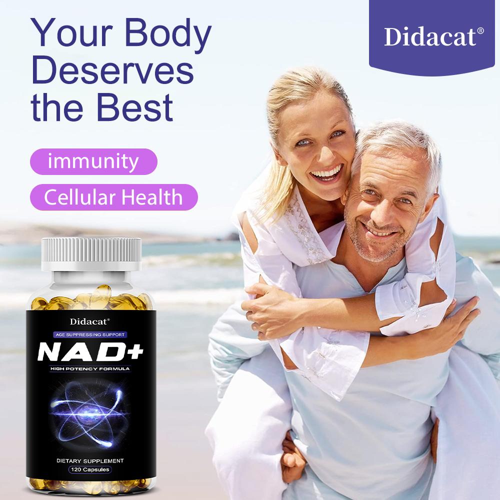 Nicotinamide nucleoside plus resveratrol, quercetin, and betaine 120 capsules anti-aging capsules