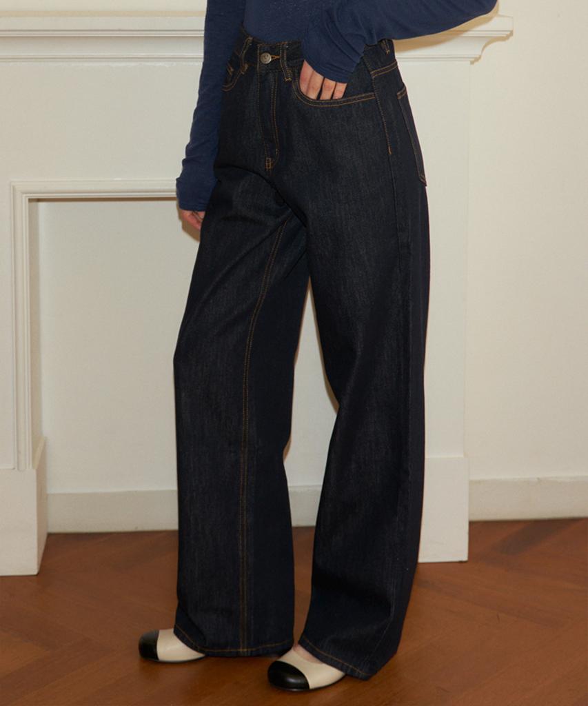 SALON DE YOHN Loose Fit Denim Pants_ Raw