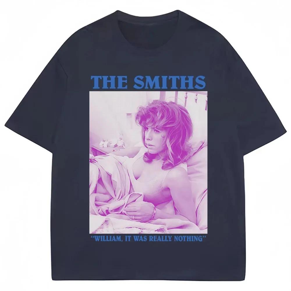Black Cotton T-Shirt Featuring The Smiths William, It Was Really Nothing Single Cover Art Print T-shirt 4XL