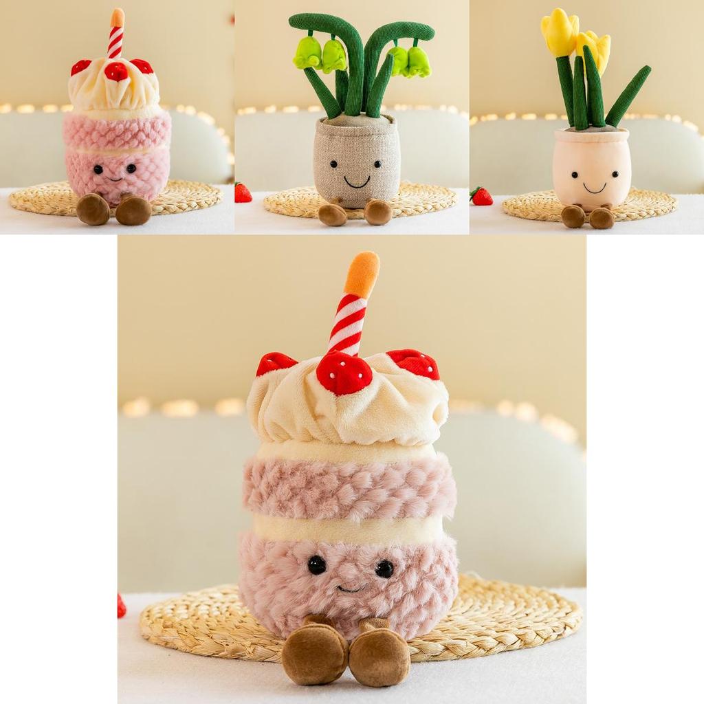 Soft Plush Tulip Flower Succulent Plant Decor Adorable And Durable Home Accessory