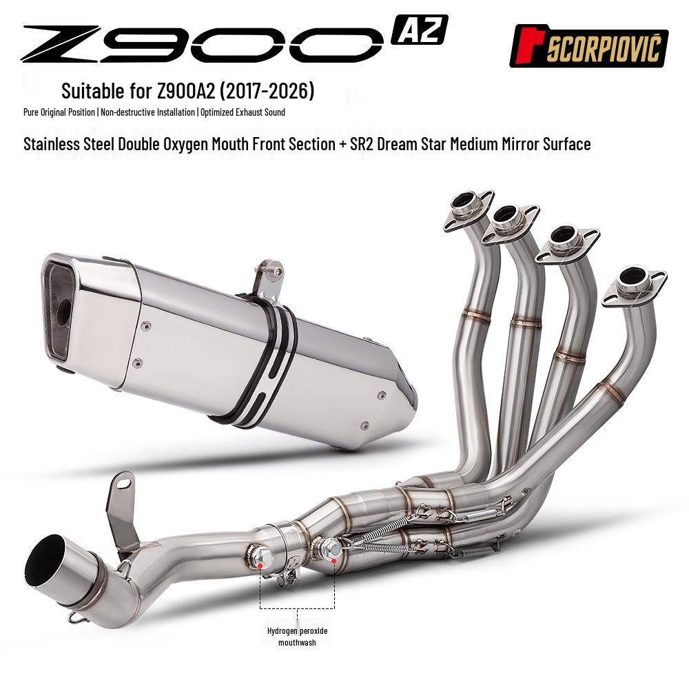 Dream Star Arrow Exhaust System for Z900A2 (2017-2026) Mod: Front Pipe & Muffler