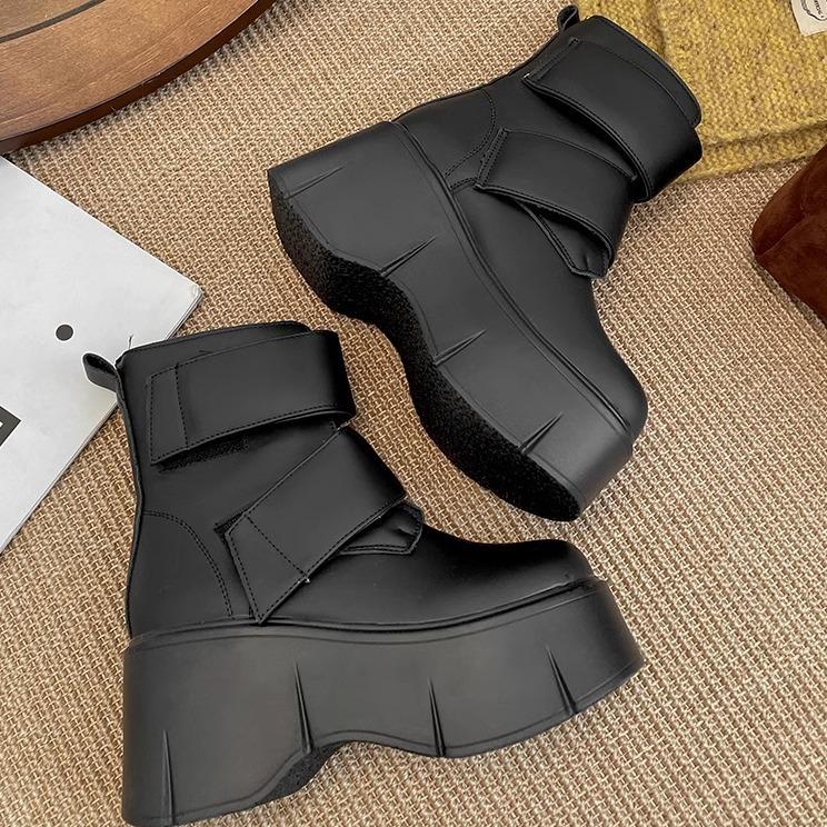 

Women s Winter Snow Boots Platform Waterproof Anti-Slip Warm Ankle Boots Comfortable Shoes for Women Thick Bottom Black Beige 34 чёрный