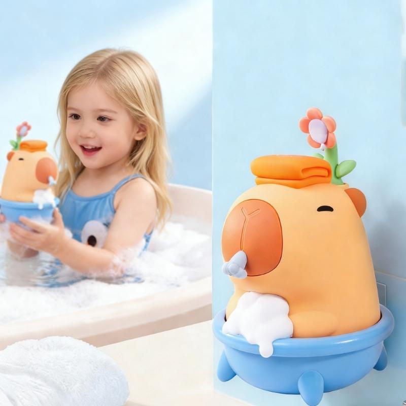 Automatic Foam Soap Dispenser Cartoon Capybara Design Wall Mountable For Bathroom Kitchen And Kids Room