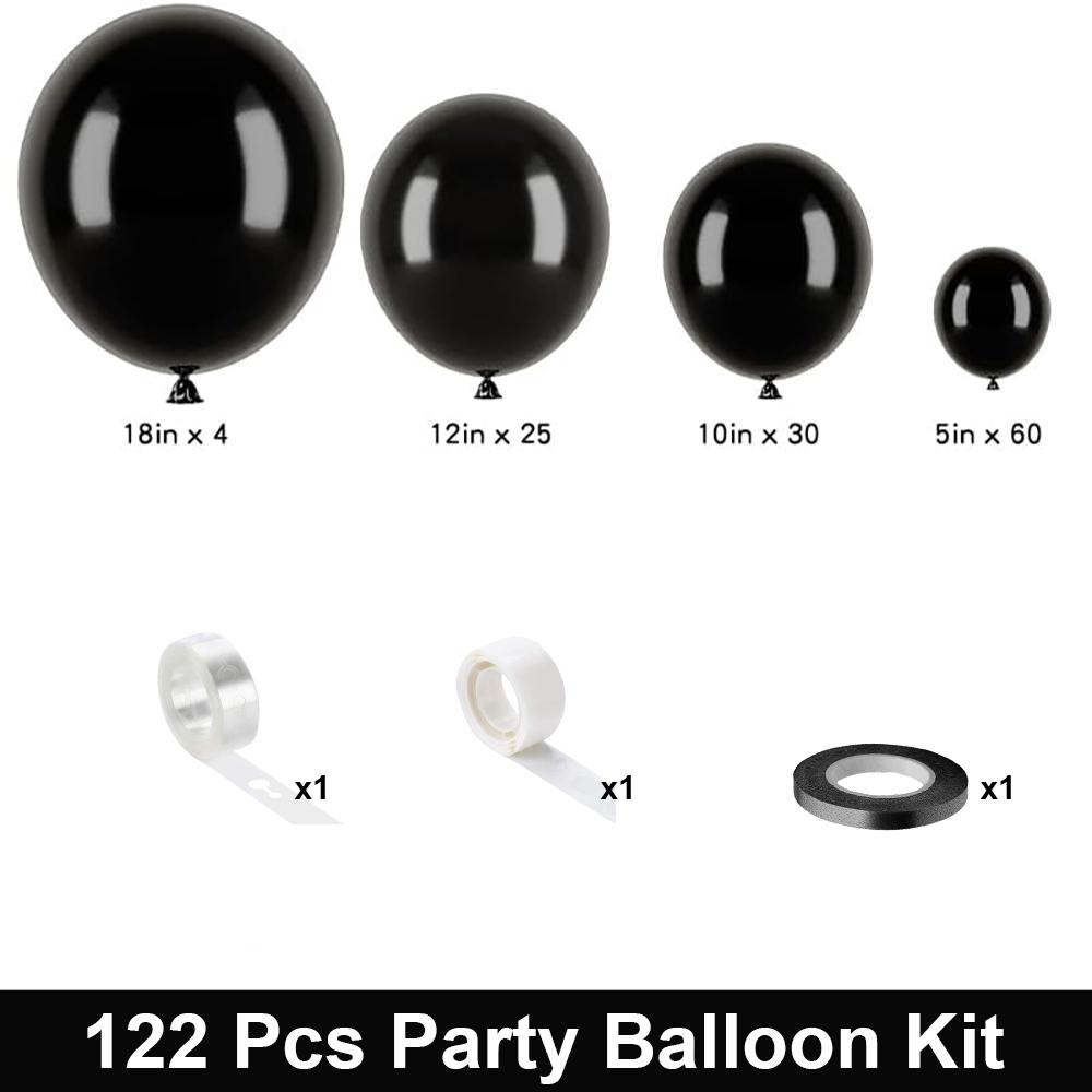 122PCS multi-color latex balloon set suitable for birthday parties, weddings, Valentine's Day party decoration