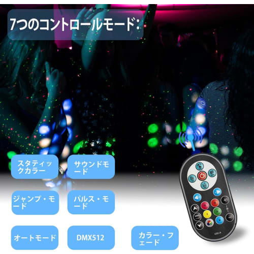 Rxakudedo Stage Light, LED Stage Lighting, 36W RGB DMX512, Voice Activated, Self-Propelled Mode, Remote Control Included, Disco Light, Party, DJ, Club