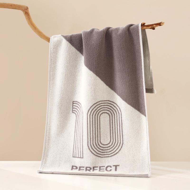 

Жаккардовий пофарбований пряжею дорослий банний рушник з 100% бавовни - Товстий, Вбираючий та Готовий до подарунка 35*75cm