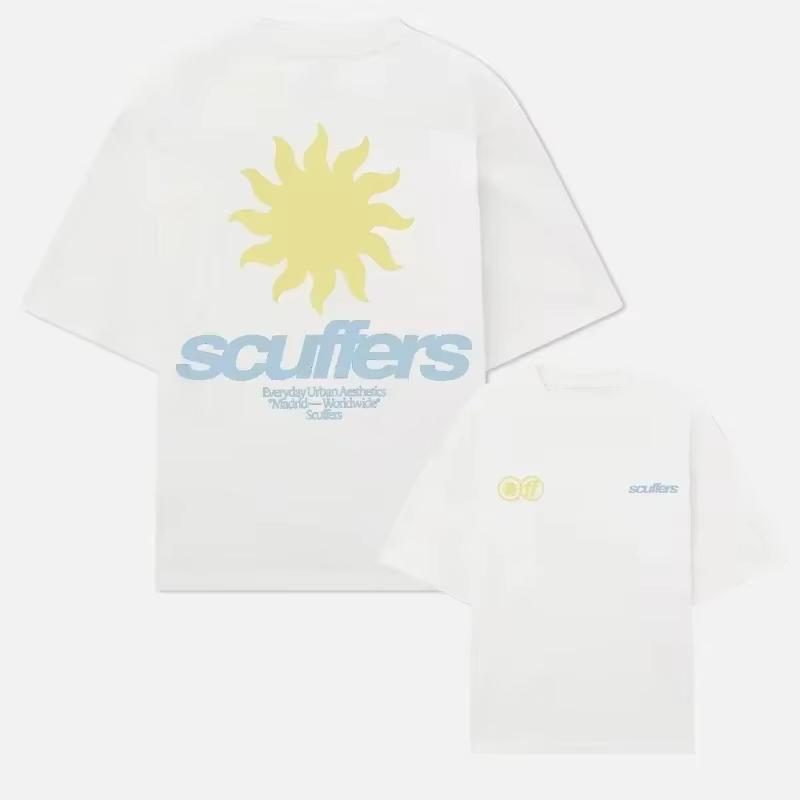 2025 Ameryka Południowa Nowy Modny Nadrukowany Kapcie Męskie i Damskie Wakacje Surfingowe T-shirt Luksusowe Marki Street Krótki Rękaw Unisex Top