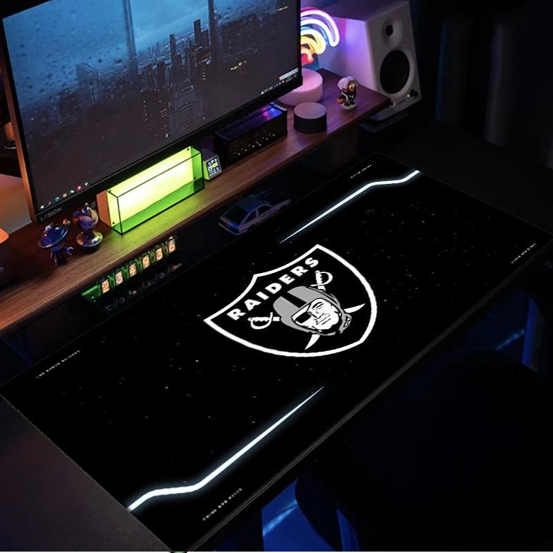 Raiders Team Logo Design mouse pad, rubber base, esports desk mat, mouse pad for gamers and office use, gaming desk , easy to clean mat