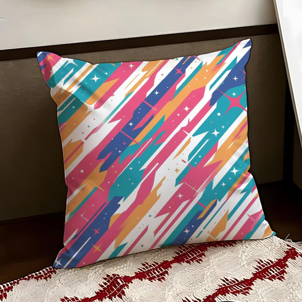 Classic Striped Cushion Cover Reversible Soft Durable Pillow Cover Home  Car MultiScene Use for Daily Comfort