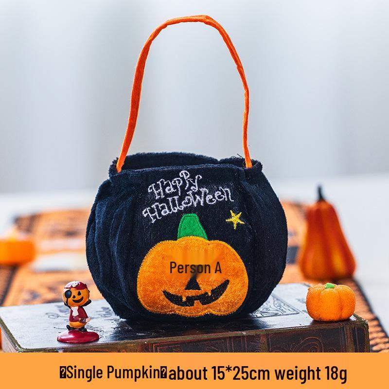 Halloween Pumpkin Lantern: Kids Candy Bag & Trick-or-Treat Basket - Small Gift Decoration & Creative Prop