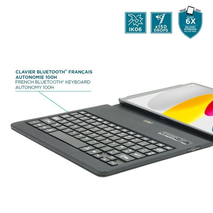Coque De Protection Pour iPad 11" A16 (11th Gen) & iPad 10.9'' (10th Gen) Avec Clavier Bluetooth® Français AZERTY - MOBILIS