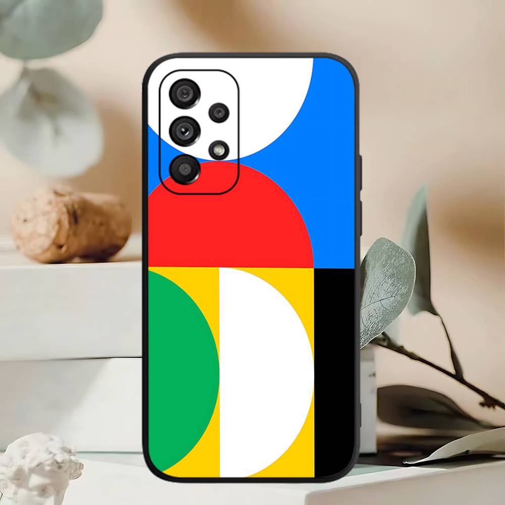 Geometric Bauhaus Art Phone Case For Samsung A 52 53 21 32 13 12 71 31 51 40 72 73 70 22 42 50 30 20 21 Shell