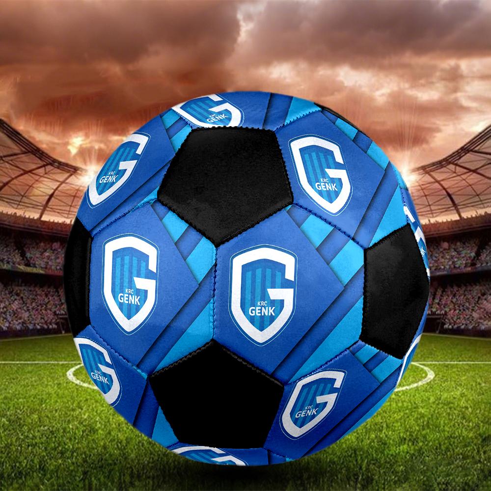 SIZE 5 KRC Genk Soccer Ball Colorful All Ages Machine Stitched PVC Competition Ready Durable High-Bounce
