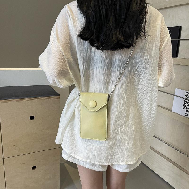 Small bag women's texture casual new trendy messenger bag texture small bag mobile phone bag small satchel