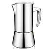 304 Stainless Steel Induction Moka Pot with Tamper, 200ml Portable Italian Coffee Maker