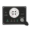 4 in 1 Central Control Dashboard DC12V Oil Level Oil Pressure Water Temperature Voltage Red Backlight for RV Boat Yacht