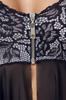 Cottelli LINGERIE - Sexy offenes Hemdchen mit Spitze + Schrittloser String XL