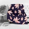 Waterproof Fleece Blanket Floral Watercolor Lilies Pink Red Small Throw Blanket for Kids Teens Adults Gift