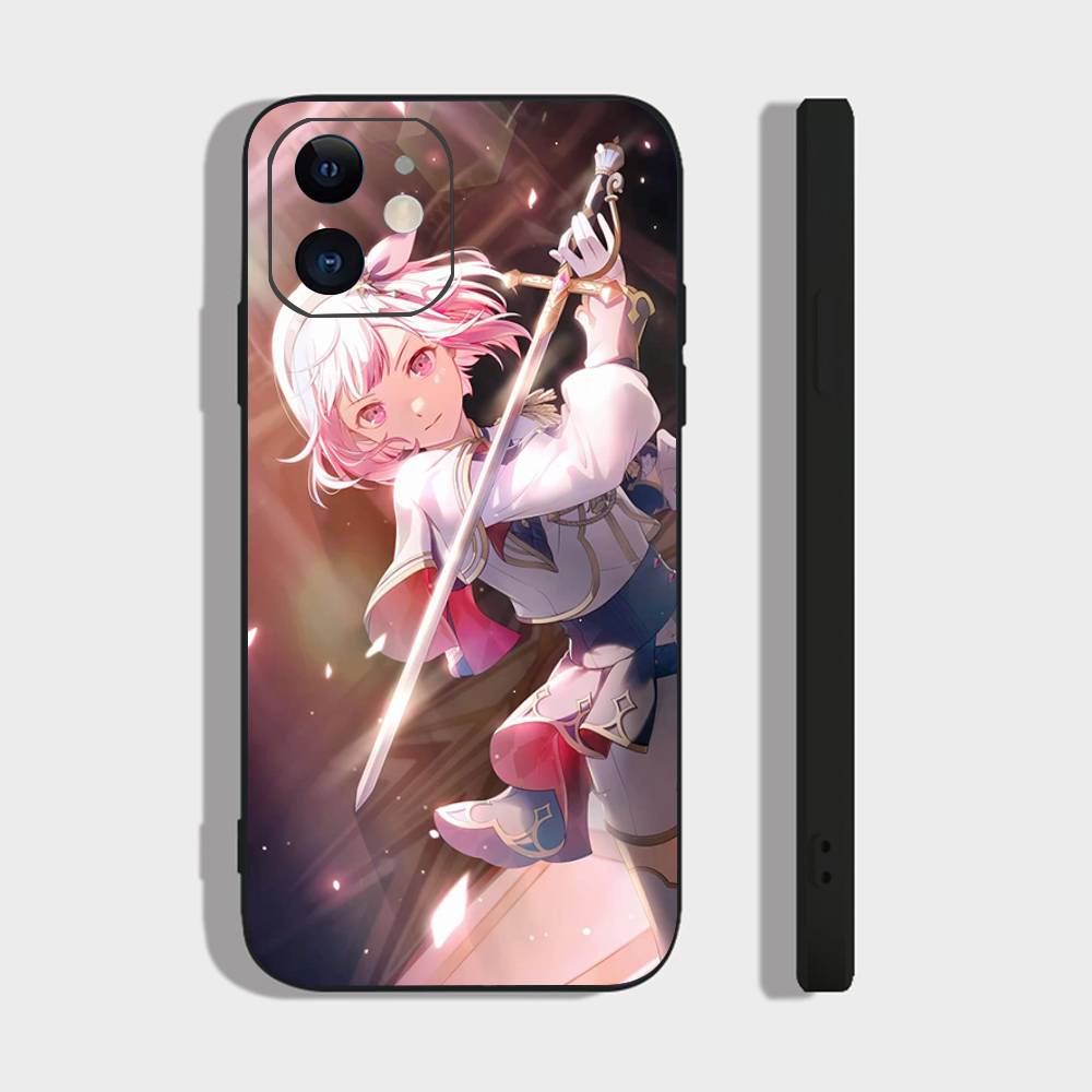 Emu Otori Cartoon Animation Phone Case For IPhone 17 Air 16 15 14 13 Pro Max 11 12 Black Silicone Cover