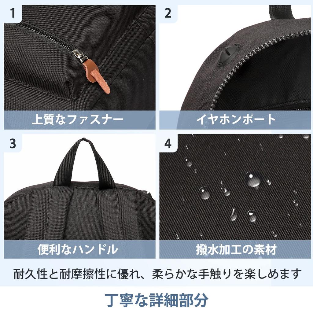 Backpack for Men and Large Capacity Inch PC Business Black [Vaschy] Women, 15.6 Bag, Backpack, Waterproof, Lightweight, School, Travel, Commuting,