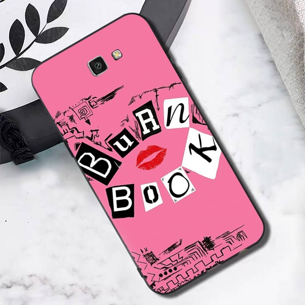 M-Mean Girls B-Burn Book Phone Case For Samsung S 24 Fe 25 Ultra Plus 20 Lite 21 30 22 23 24 22 Ultra 5G Fundas