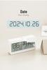 Silent LCD Desktop Alarm Clock with Temperature & Humidity Display
