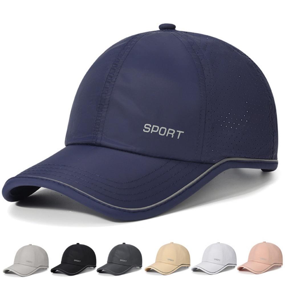 New Summer Lightweight Perforated Breathable Quick-Dry Adjustable Baseball Cap, Unisex for Hiking and Sun Protection Outdoor