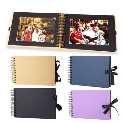 80 Black Pages DIY Craft Album Scrapbooking Paper Photo Album for Wedding Anniversary Gifts Memory Books Scrapbook Fotografico