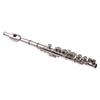 Piccolo Instrument White Copper Nickel Plated C Key Piccolo Flute for Beginners Students with Hard Case Cleaning Rod Cloth and Gloves