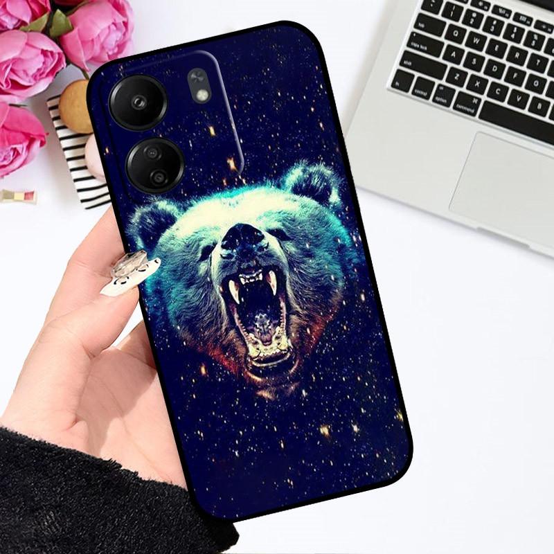 For Xiaomi Poco C65 Case Redmi 13C 4G Cute Cartoon Cover Soft Silicone Phone Case For Xiaomi Redmi 13C Poco C65 C 65 Bumper