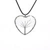 Natural Gravel Crystal Tree Of Life Heart-Shaped Colorful Natural Stone Fortune Tree Love Necklace N38