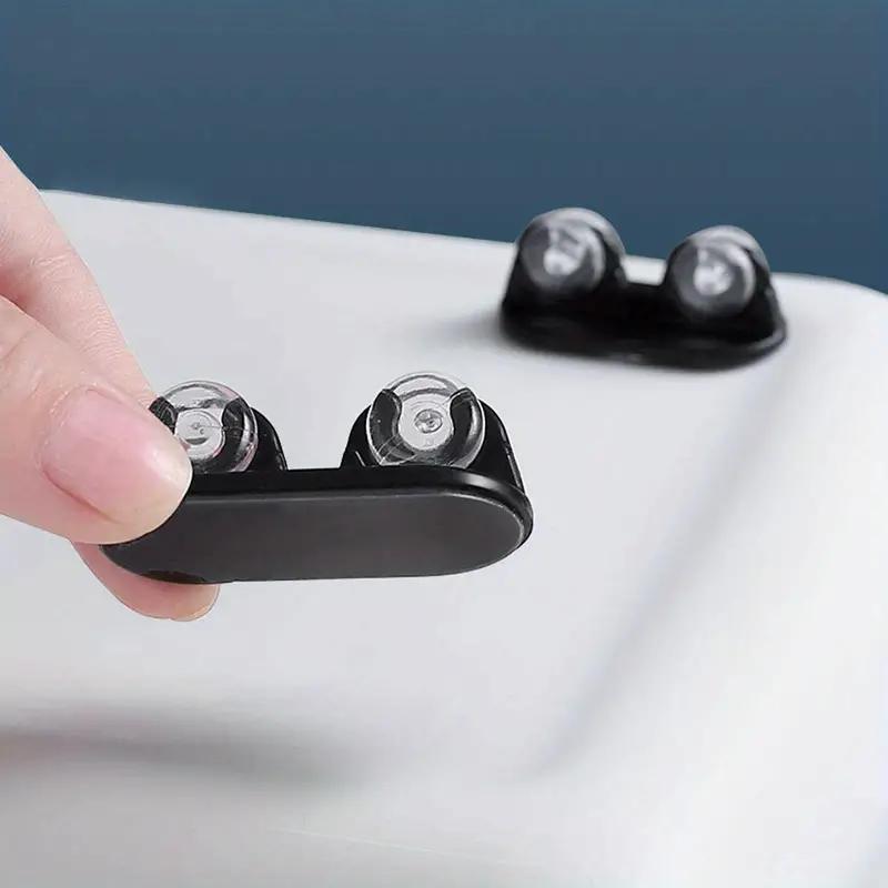 4pcs Adhesive Pulley Storage Box Casters Trash Can Self-Adhesive Furniture Caster Wheel Home Silent No Scratches Box Wheels