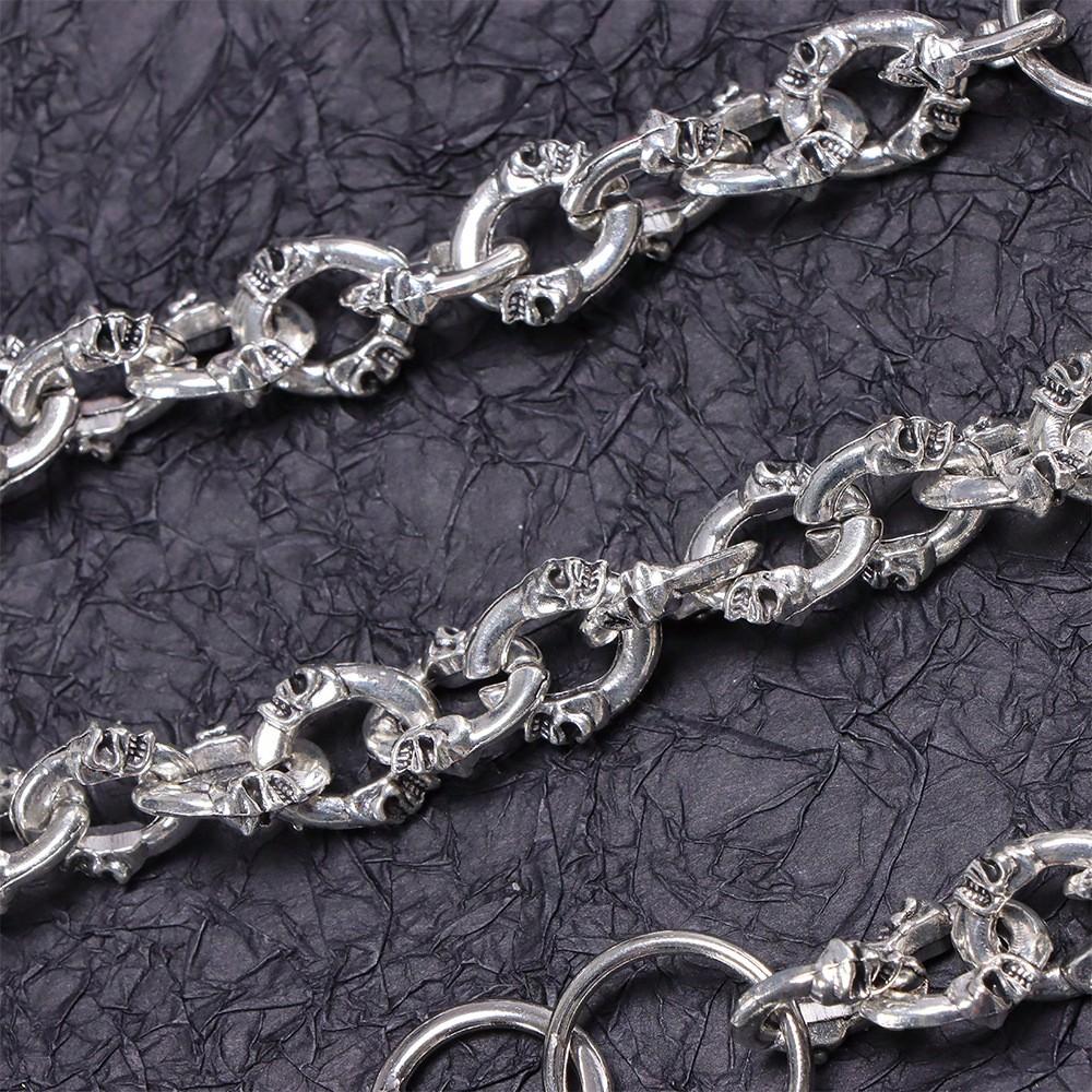 European and American Exaggerated Skull Pants Chain for Men, High-end Hip-hop Niche Jeans Hanging Chain Waist Chain