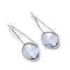 Natural White Topaz Gemstone 925 Sterling Silver Jewelry Earring 1.26" AE-12641