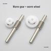 0.8 Module White POM Worm Wheel Gear: Nylon Turbine Worm Gear in Sizes 20-60