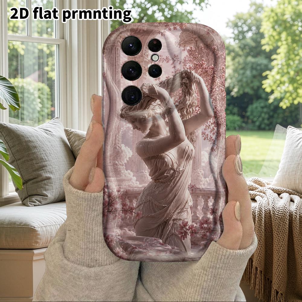 Phone Case: 2D Flat Samsung Galaxy A34 A35 M05 M06 S20 S22 S21 FE Plus 5G Protective Case, Couple Style, Goddess Statue, Christmas and Halloween Gift