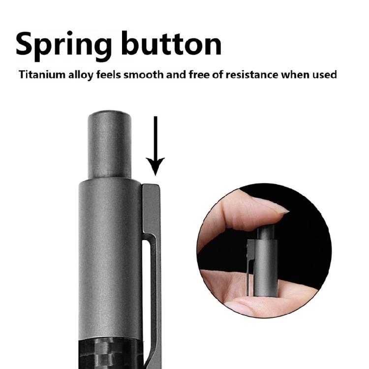 Clicks Type 0.5mm Medium Point Ball Pen Ballpoint Pen Smooth Writing Metal Oil Pen Office School Students Writing Gift