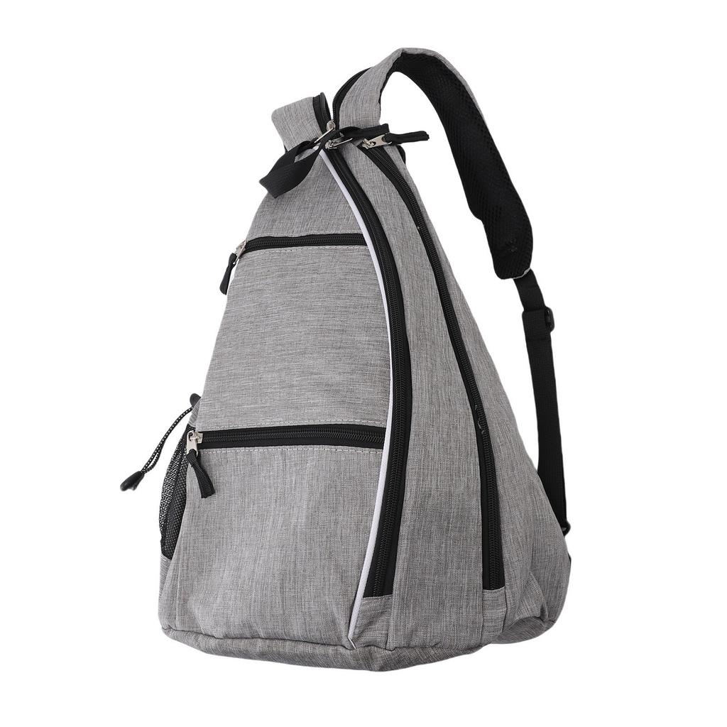 Portable Sports Sling Bag Canvas Rackets Bag Adjustable Shoulder Strap for Paddle Tennis Racket Canvas