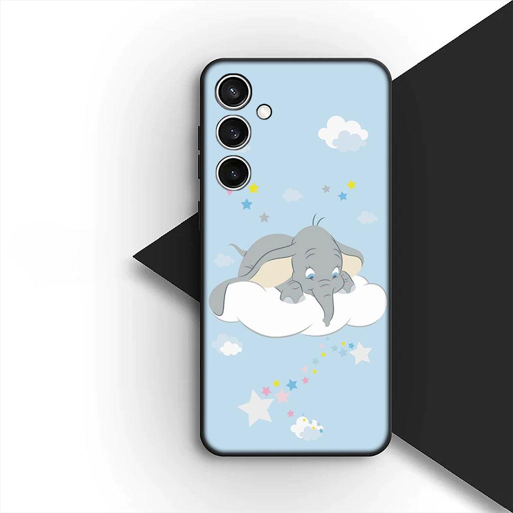 

Elephant Dumbo Silicone Cover for Samsung Galaxy S25 S24 S23 FE Ultra Plus S7 Edge S25+ S24+ A56 5G + Coque Phone Case Galaxy S23 Ultra