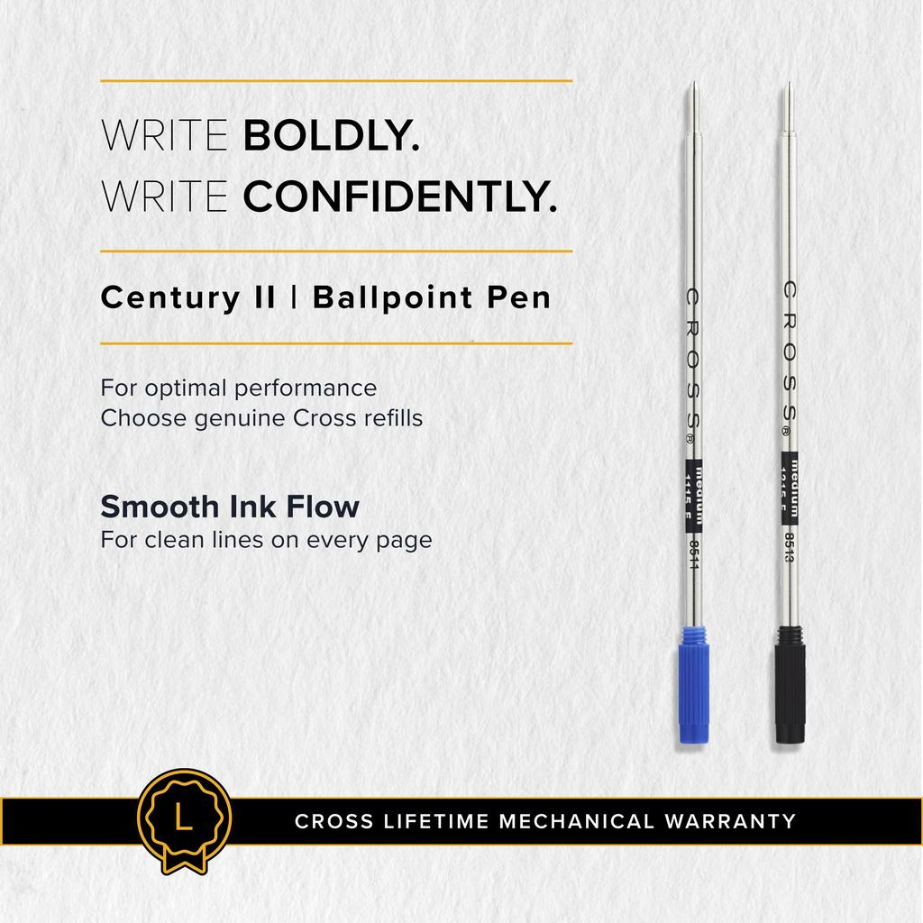 Cross Century II Black Premium Gift Boxed Ballpoint Medium Ballpoint Perfect for and Other Special Pen, Nib, High-Quality Oil-Based Pen. Gifts,