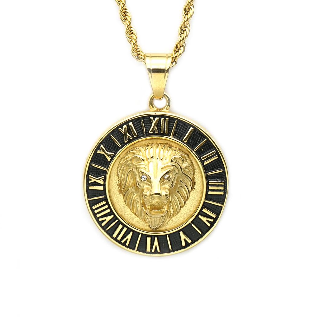 Pendant New Fashion Hip Hop Accessories Lion Head Necklace