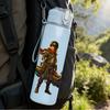 1PC Rider With Weapon Fantasy Character Pattern 750ml Color Plastic Sports Water Bottle Leakproof Flip Straw Lid Suitable for Sports Office Home Use