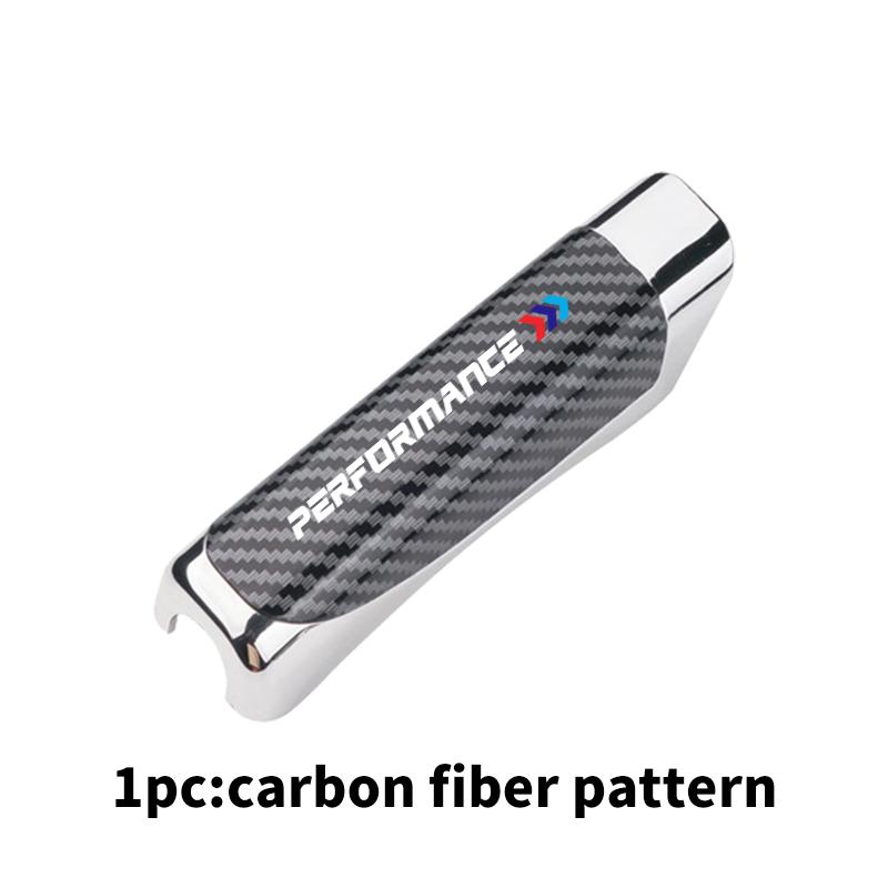 CUP1 Car Handbrake Grips Guard Case Carbon Fiber Patterned Accessories For BMW 1 3 5 7 Series M Performance M M3 M5 X1 X2 X3 X4 X5 DN6